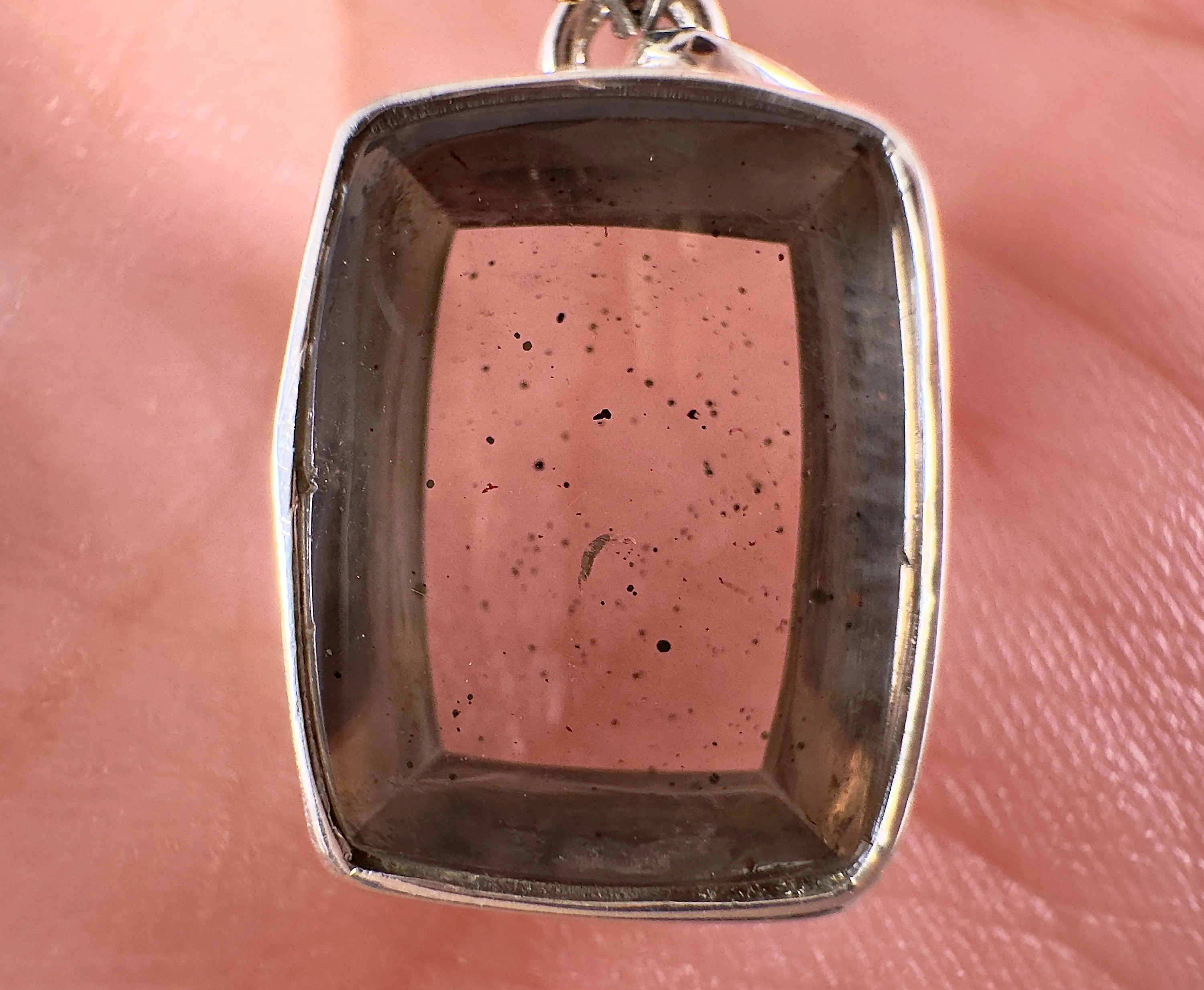 COVELLITE Pink Fire Quartz Crystal Pendant - Fine Jewelry, Healing Crystals and Stones, 54305