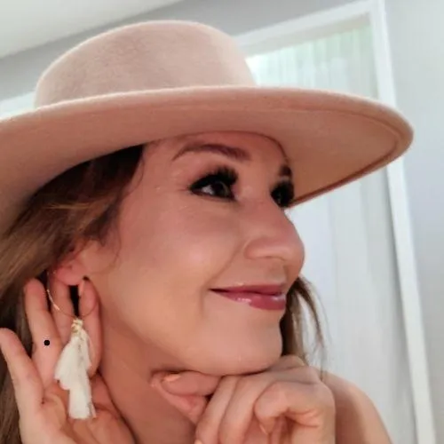 Cream / Wheat Hoop Fringe Earrings