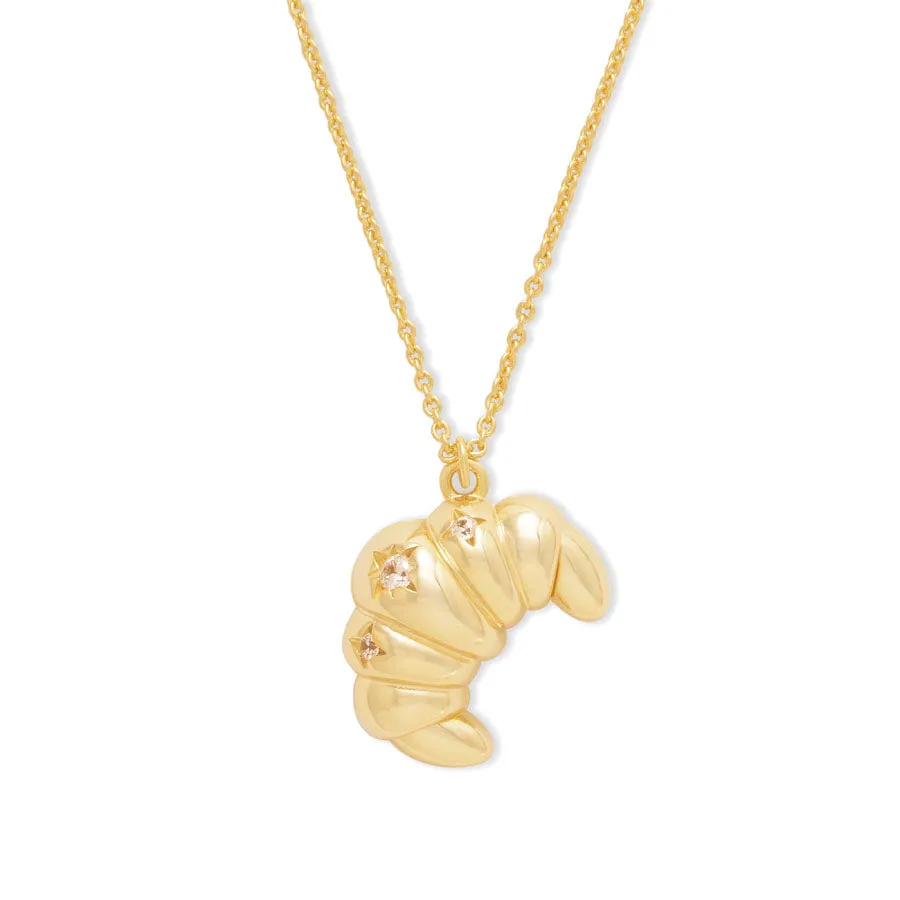 Croissant Gold Necklace