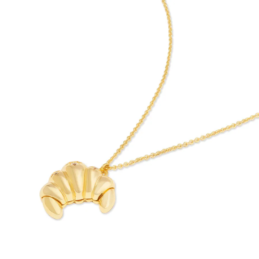 Croissant Gold Necklace