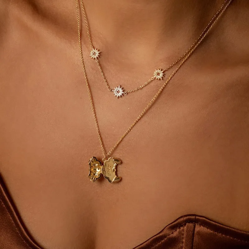 Croissant Gold Necklace