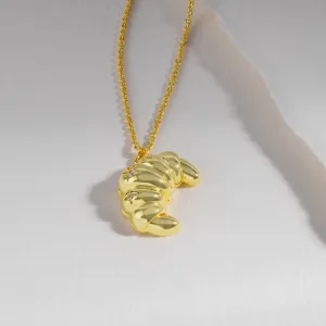 Croissant Gold Necklace