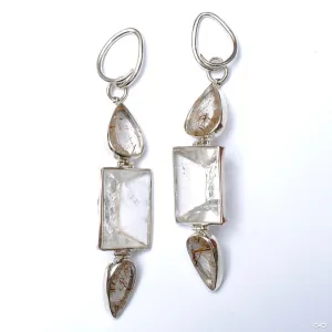 Crystal and Rutilated Quartz Dangles from Diablo Organics
