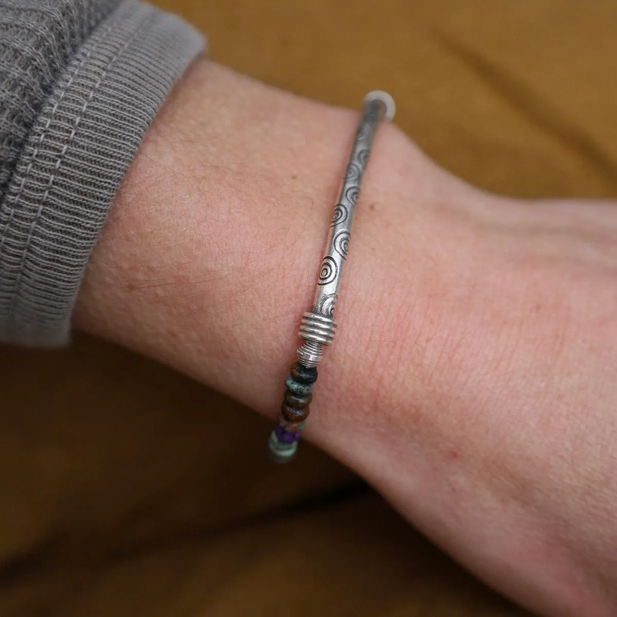 Dark Turquoise Oval Bracelet