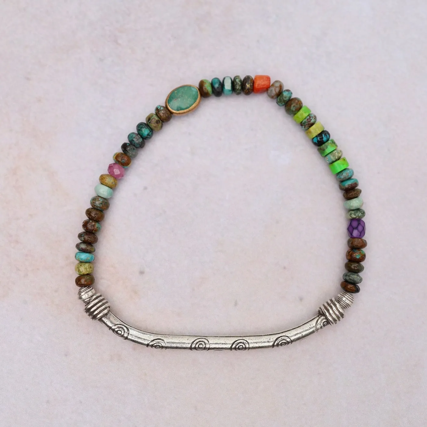 Dark Turquoise Oval Bracelet