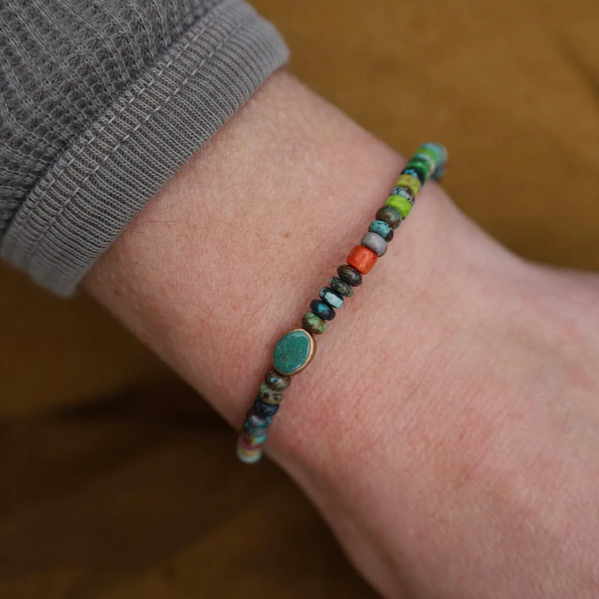Dark Turquoise Oval Bracelet