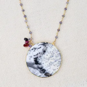 Dendritic Opal Pendant Necklace