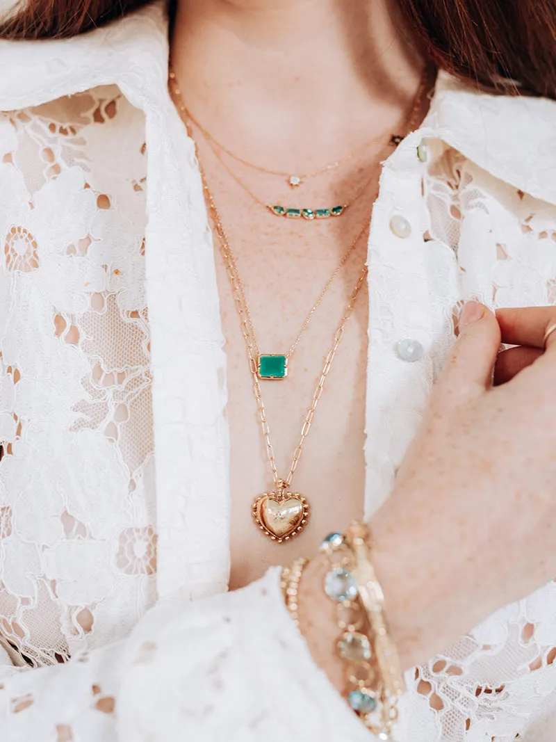 Dew Drop Mini Heart Locket