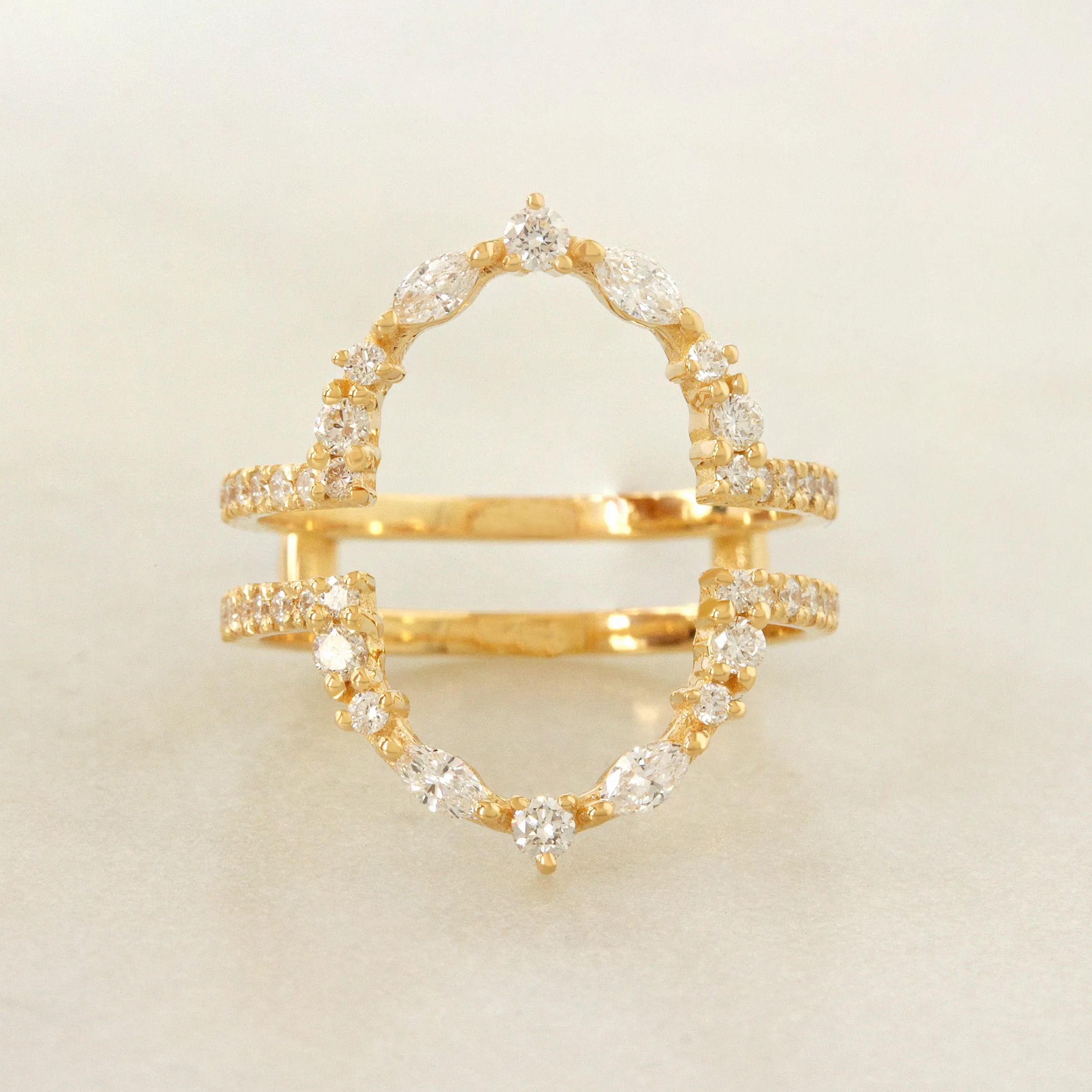 Diamond Ring Guard Nesting Ring Wrap Enhancer Charlotte