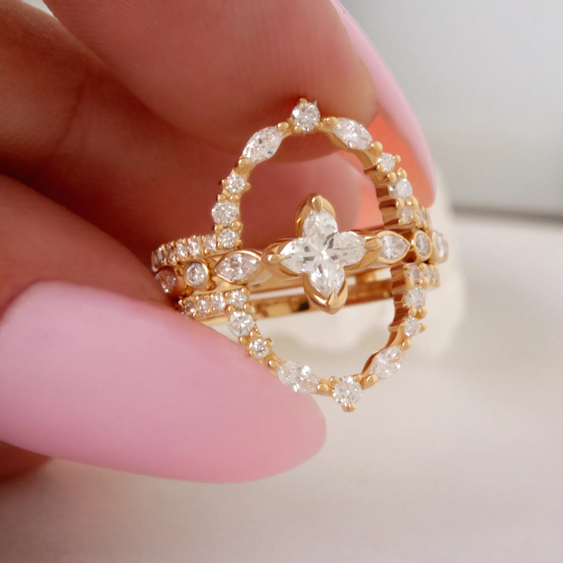 Diamond Ring Guard Nesting Ring Wrap Enhancer Charlotte