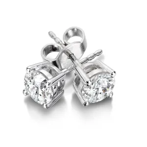 DIAMOND SOLITAIRE STUD EARRINGS