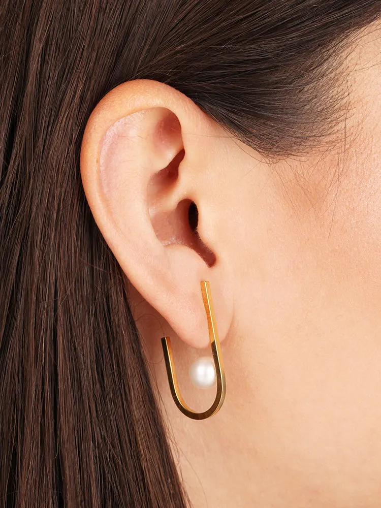 Earring Rivet Pearl