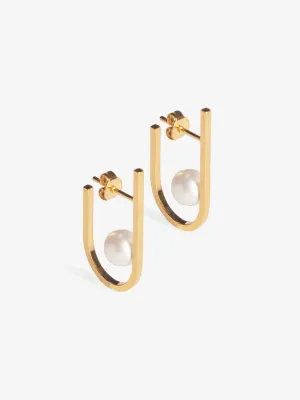 Earring Rivet Pearl