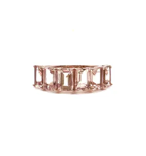 Effy emerald cut Morganite ring