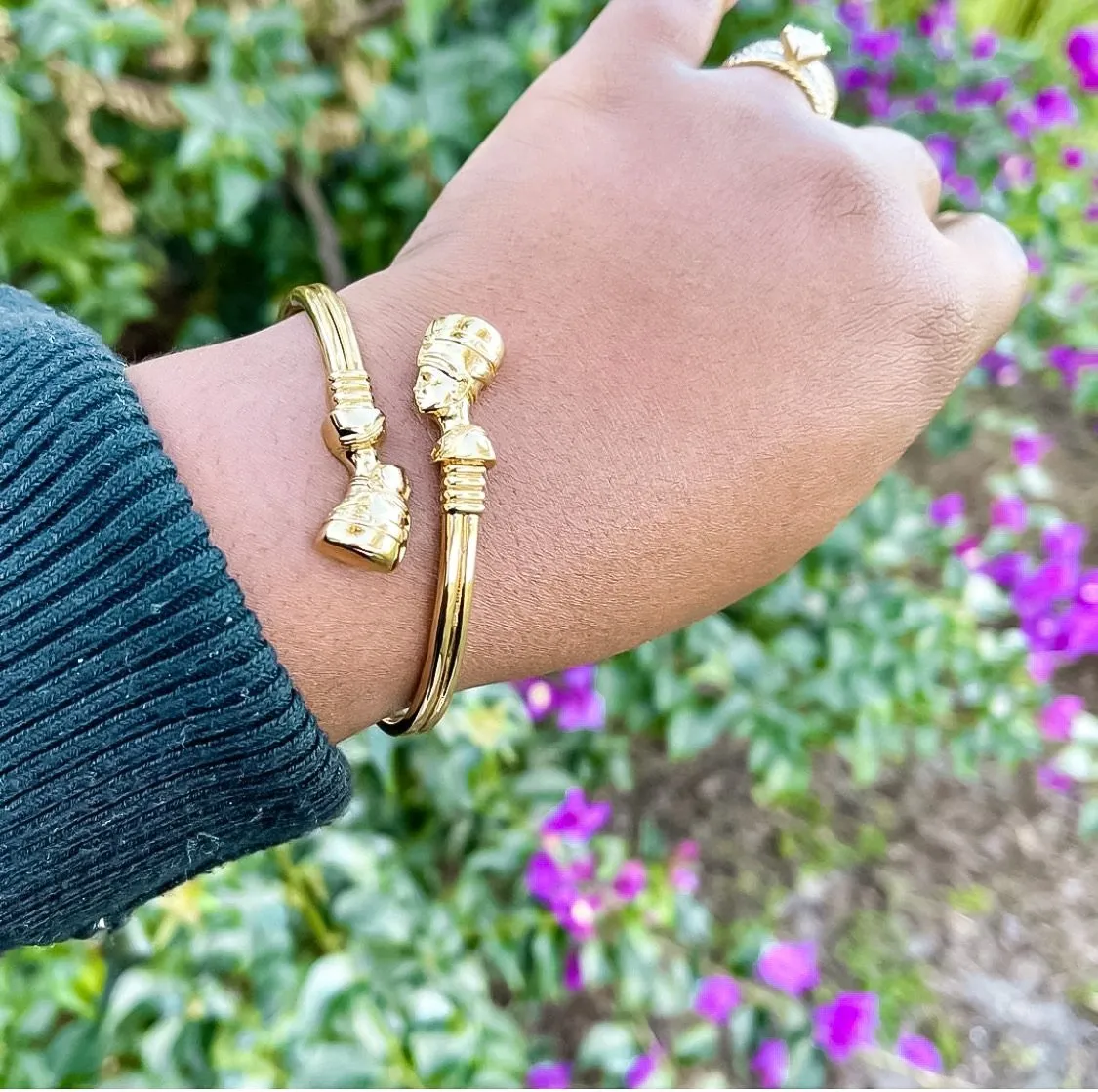 Egyptian Queen Nefertiti Cuff Bangles
