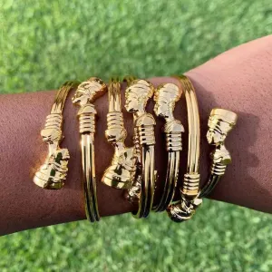 Egyptian Queen Nefertiti Cuff Bangles