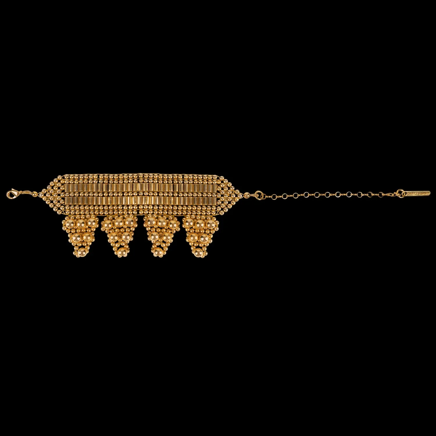 Elohim Polygon Cuff in Gold