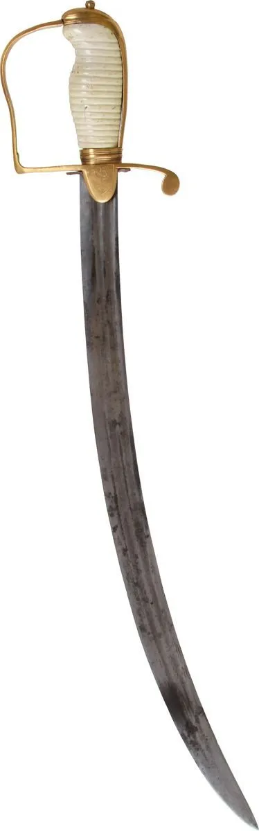 ENGLISH NAVAL OFFICER'S BATTLE SWORD C.1800