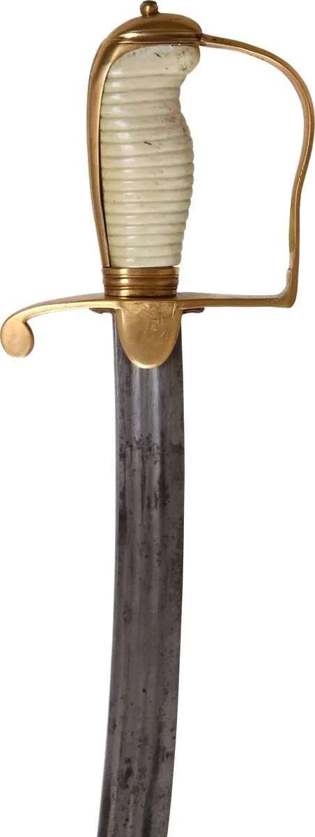 ENGLISH NAVAL OFFICER'S BATTLE SWORD C.1800