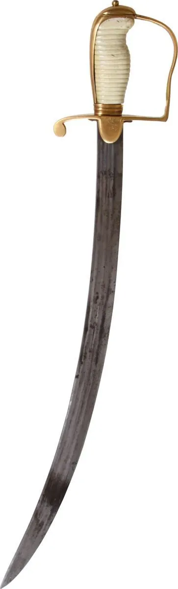 ENGLISH NAVAL OFFICER'S BATTLE SWORD C.1800