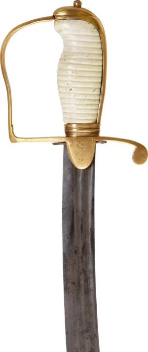 ENGLISH NAVAL OFFICER'S BATTLE SWORD C.1800