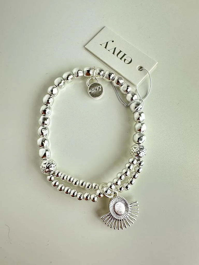Envy Beaded Sunrise Bracelet - Silver