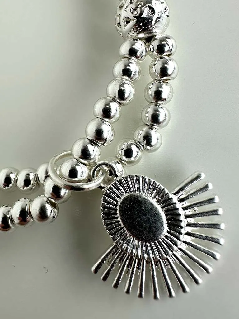 Envy Beaded Sunrise Bracelet - Silver