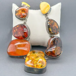 Estate SS Graduating Amber Necklace