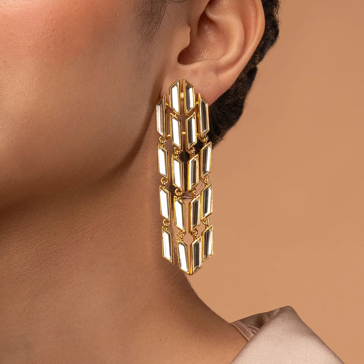 Flash Mirror Rain Earrings