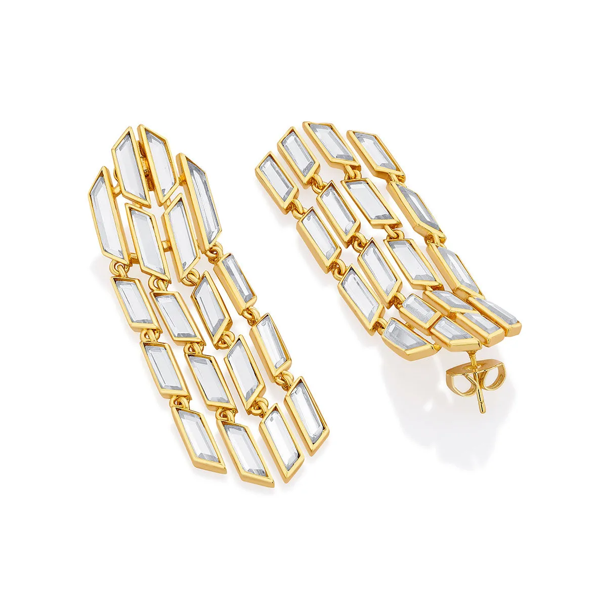 Flash Mirror Rain Earrings