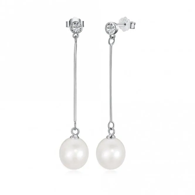 Fresh Water Pearl Long Dropper Earrings ERLE027