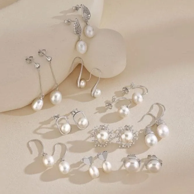 Fresh Water Pearl Long Dropper Earrings ERLE027