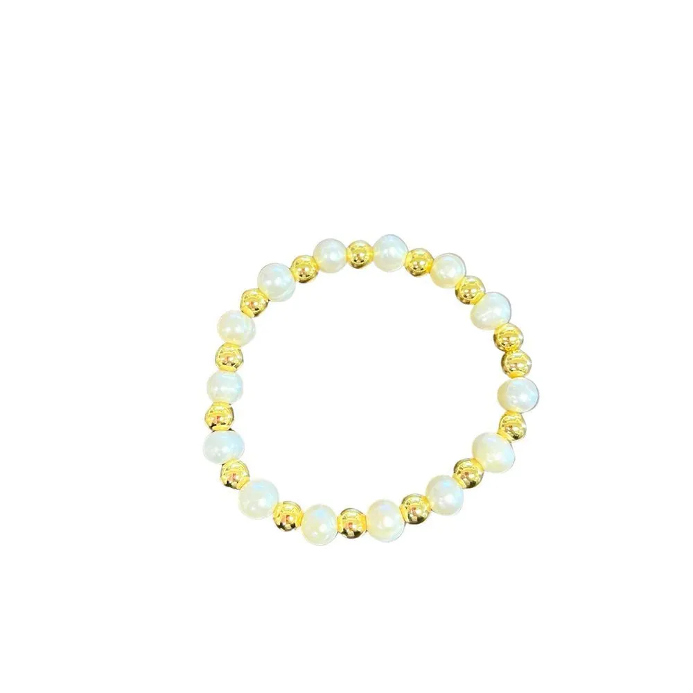 Gabbi's Beaded Pearl Bracelet