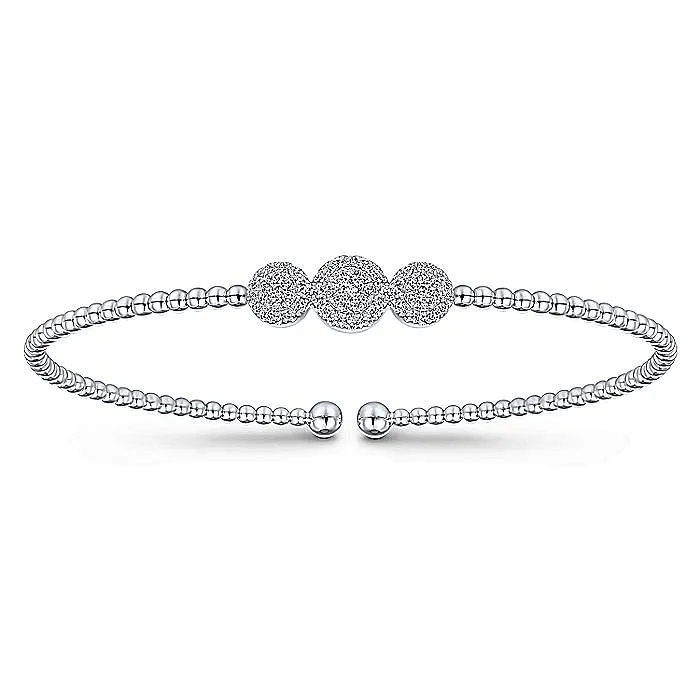 Gabriel & Co Diamond Station Bujukan Cuff Bracelet