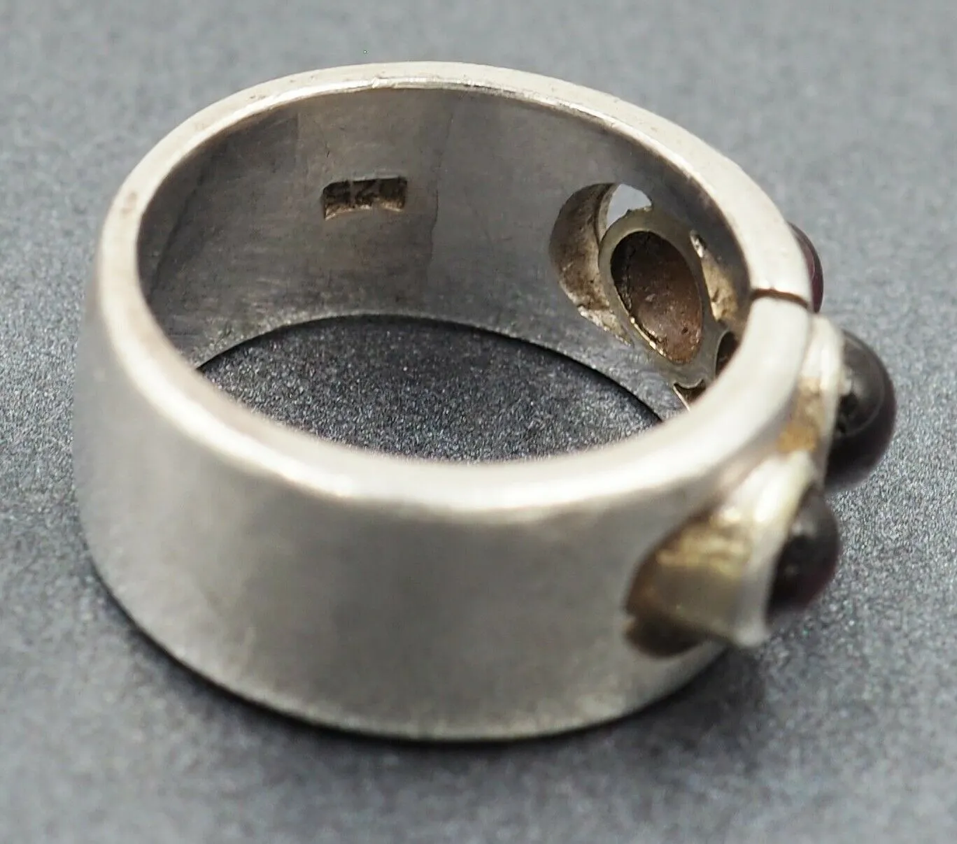 Garnet Sterling Silver Ring