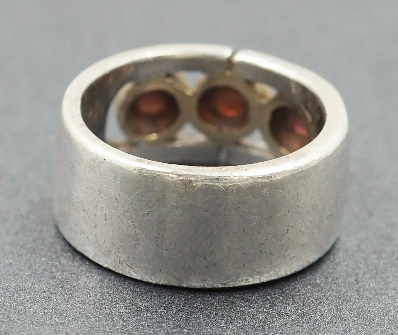Garnet Sterling Silver Ring