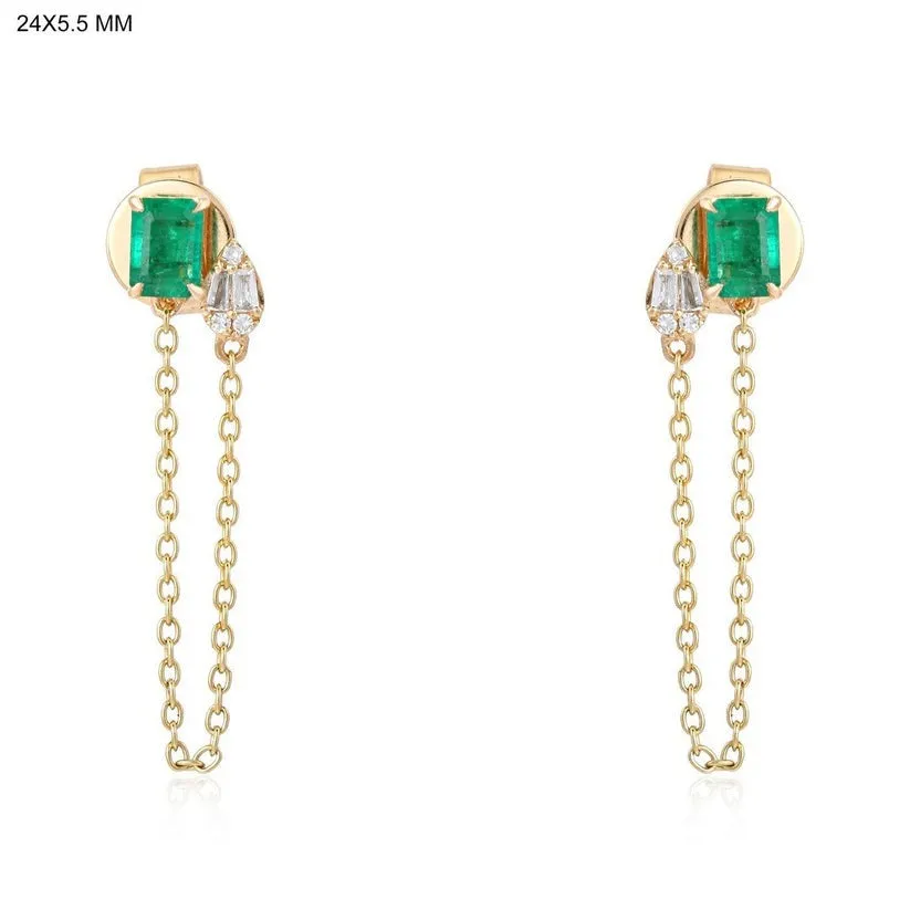 Glimmering Grace Diamond Drop Earrings