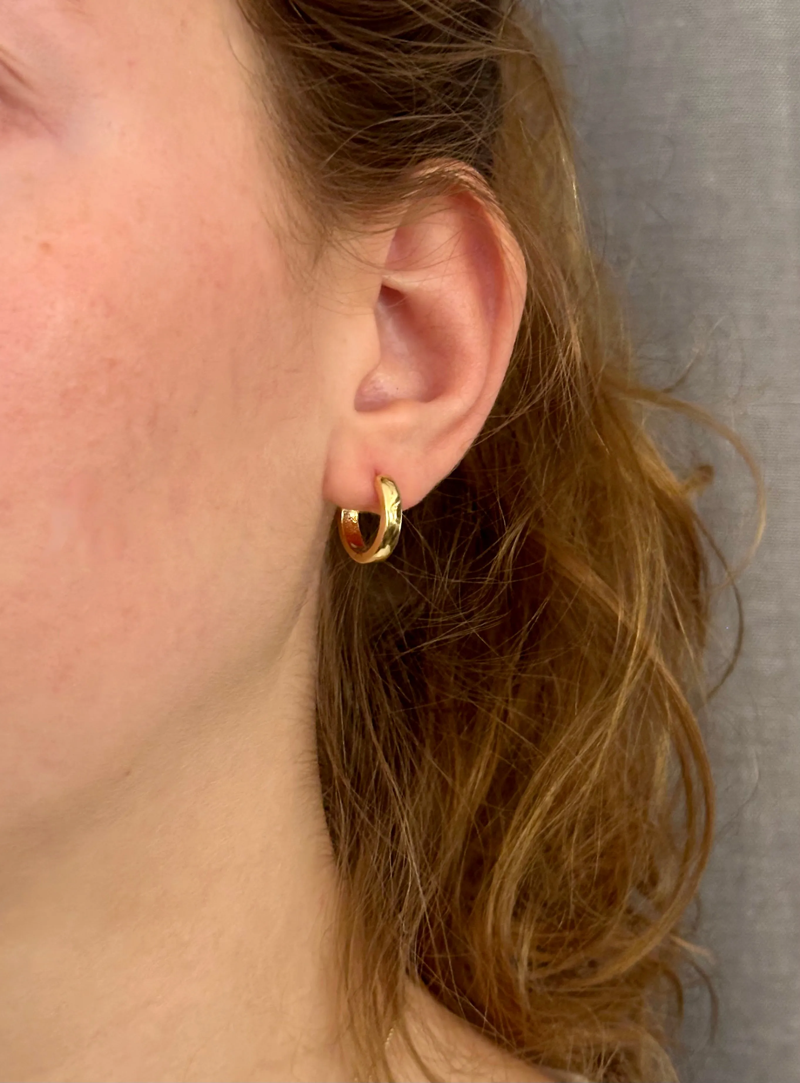 Gold Filled Clicker Hoops - Medium
