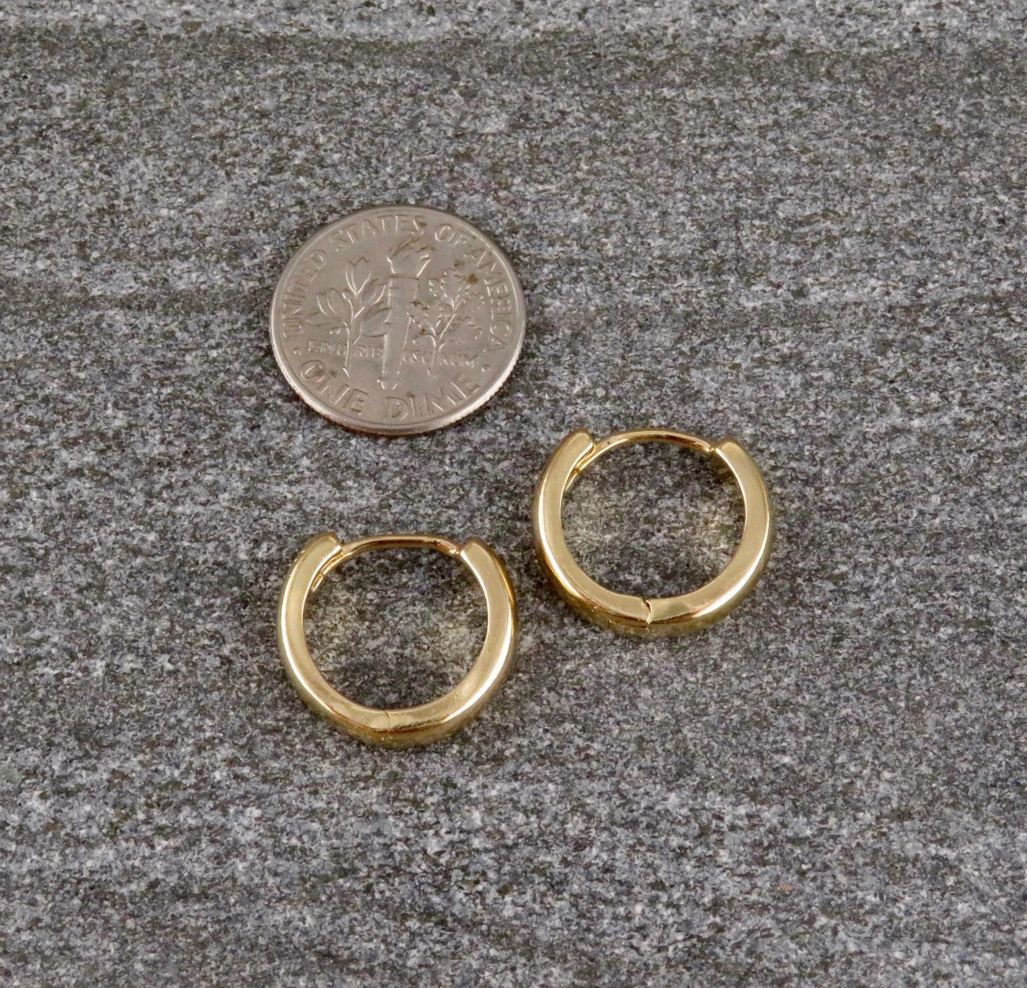 Gold Filled Clicker Hoops - Medium