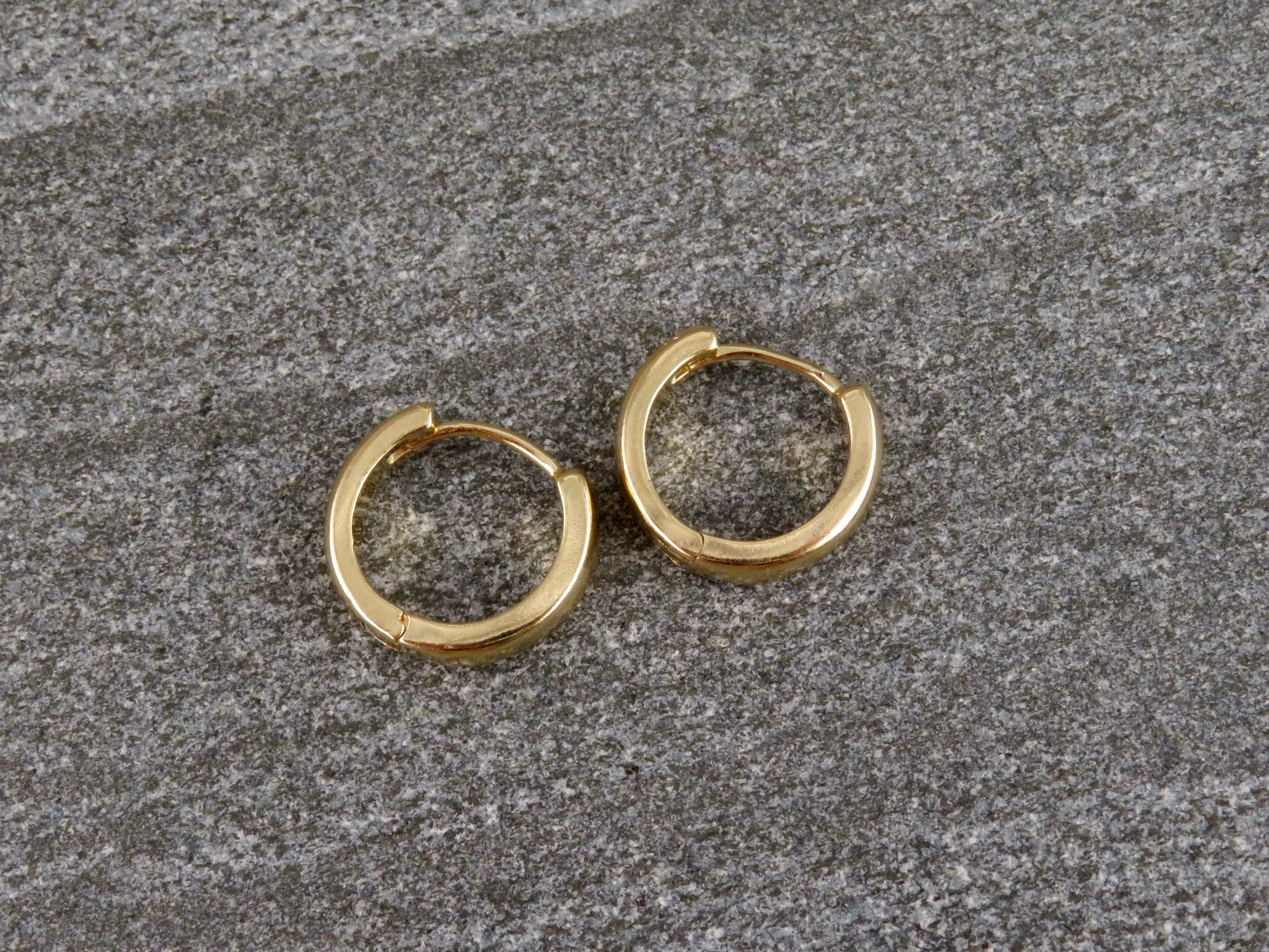 Gold Filled Clicker Hoops - Medium