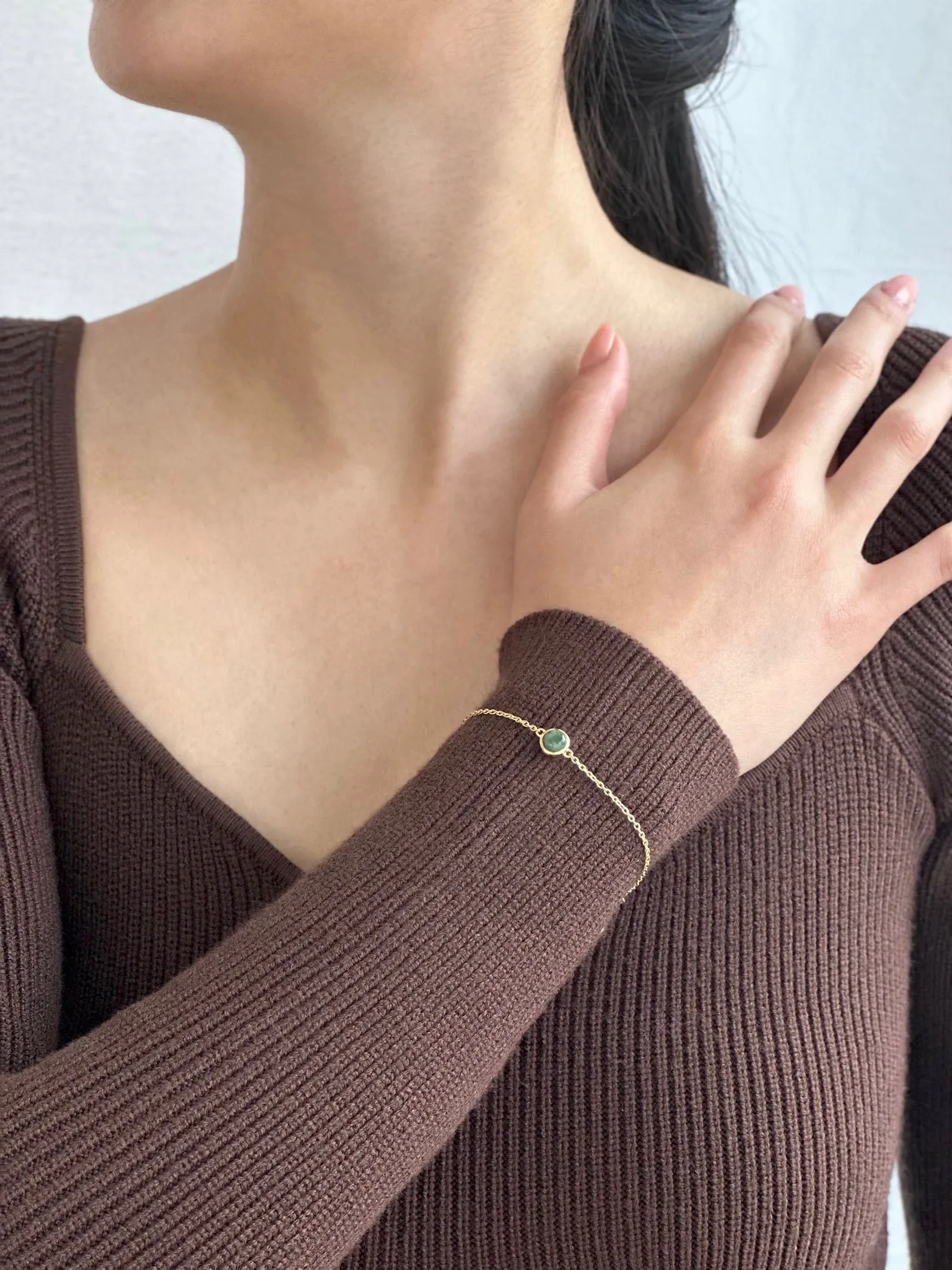 Gold Jade Bracelet - Terra