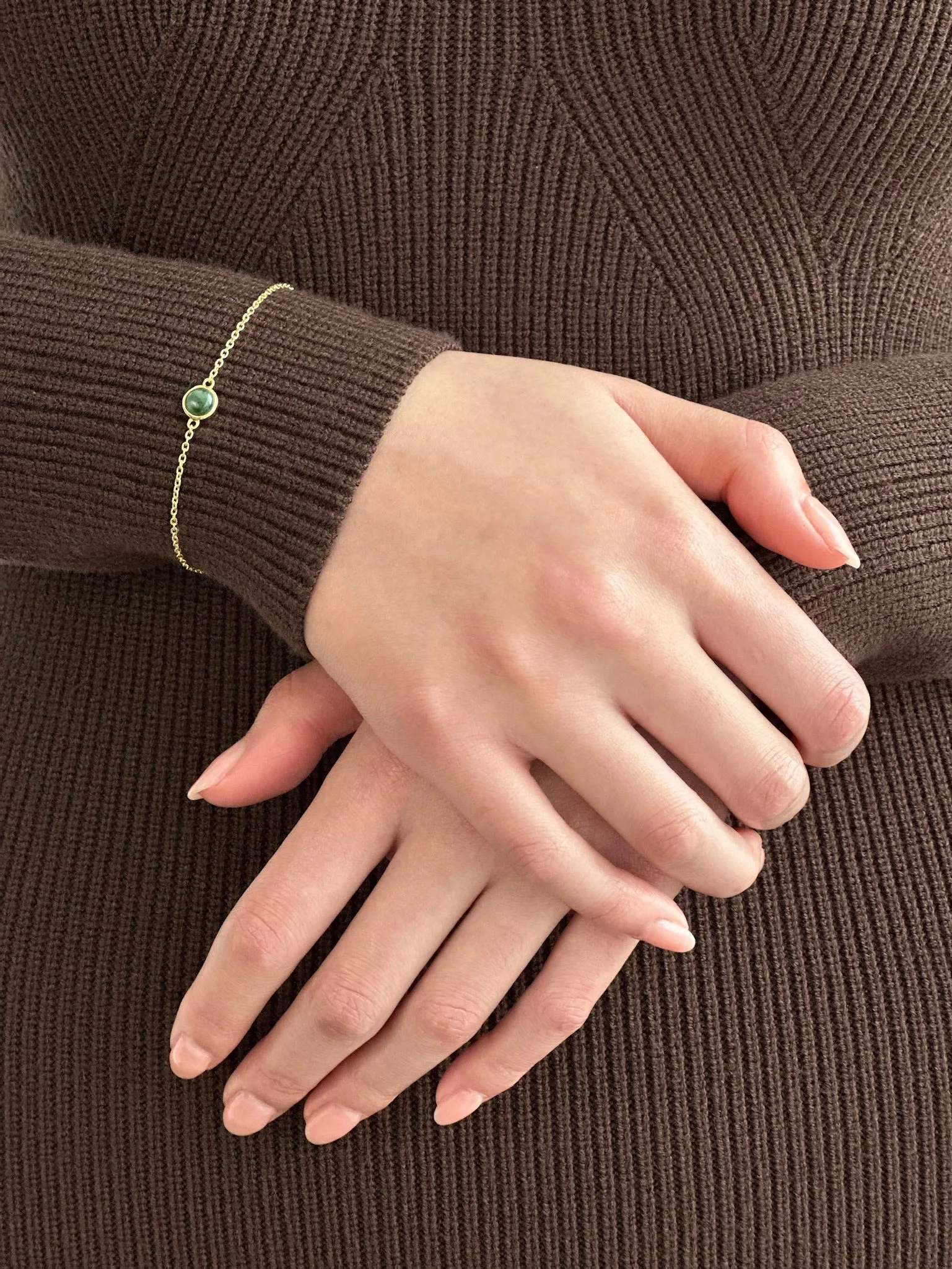 Gold Jade Bracelet - Terra
