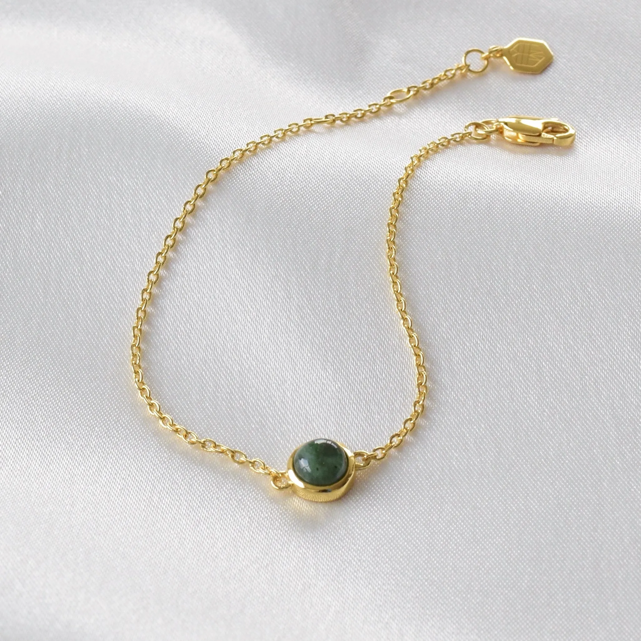 Gold Jade Bracelet - Terra
