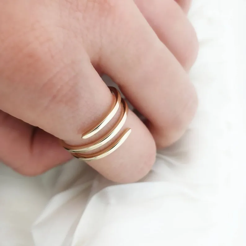 Gold Spiral Ring