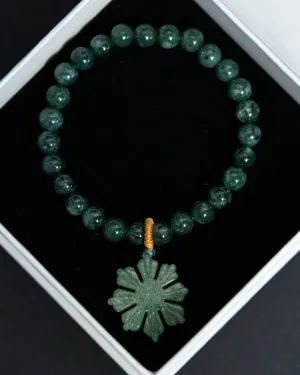 Green Filipino Sun Jade Bracelet