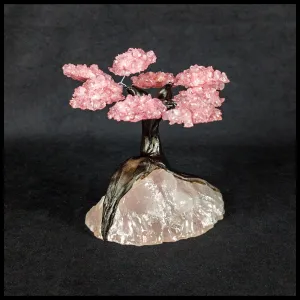 GSTsz3 Gemstone Tree - Rose Quartz