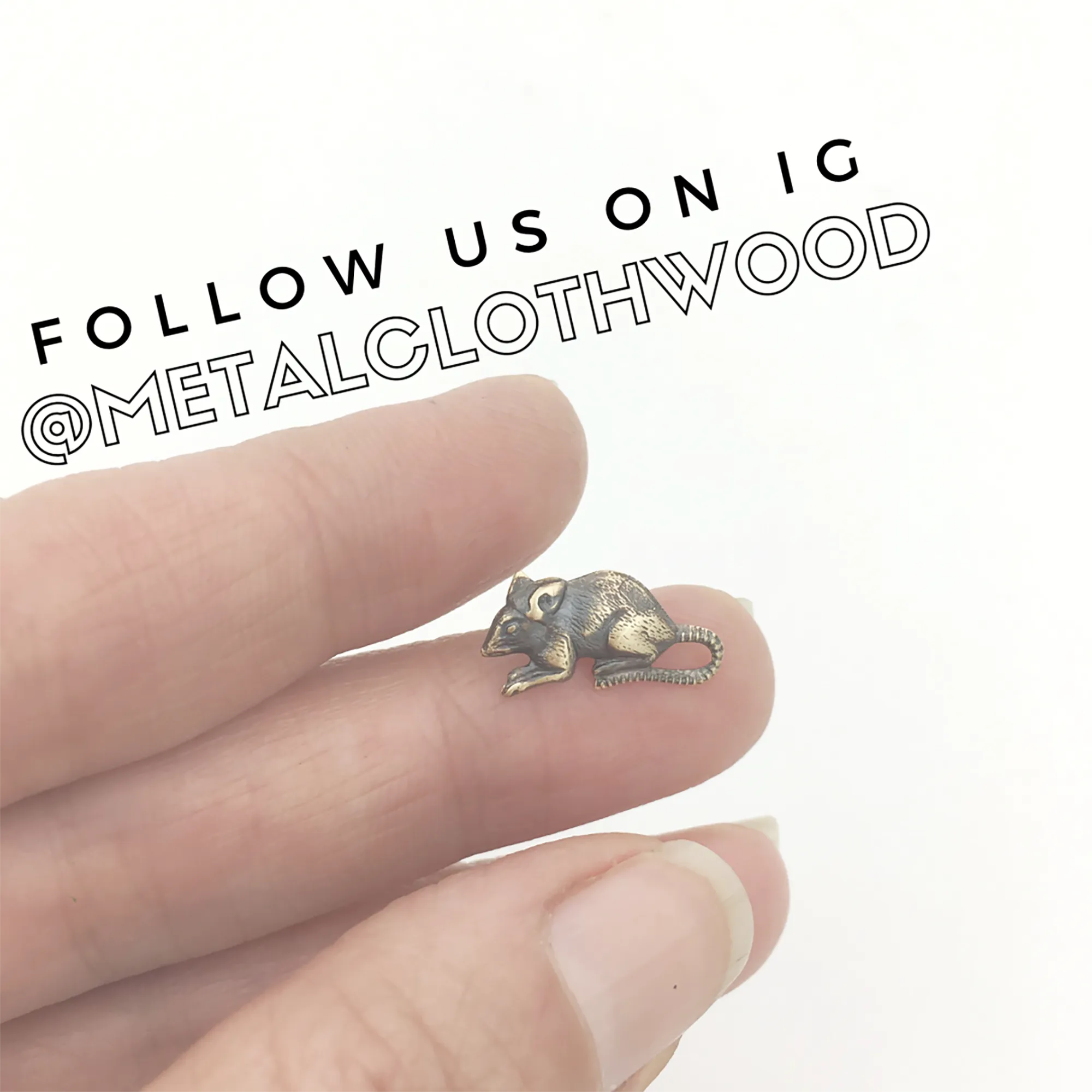 Handmade Mosquito Insect Necklace in Sterling Silver & Copper