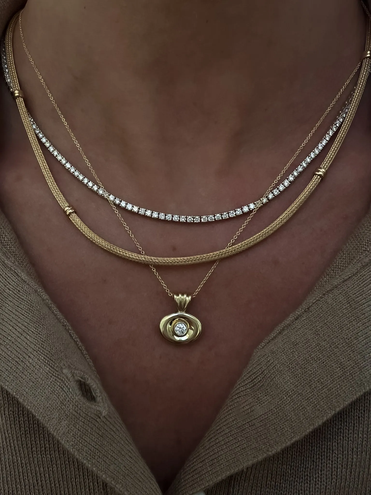 Heirloom Mesh Chain Necklace