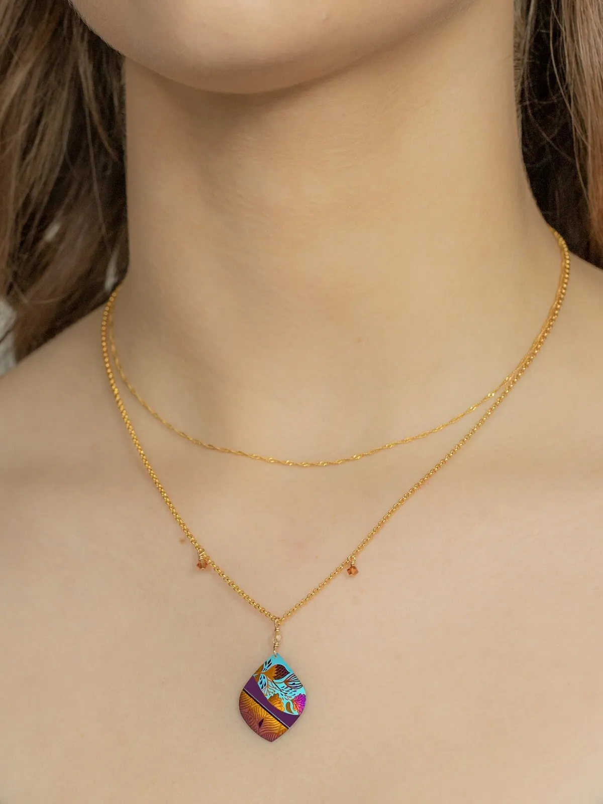 Holly Yashi Lani Necklace - Amber Wave