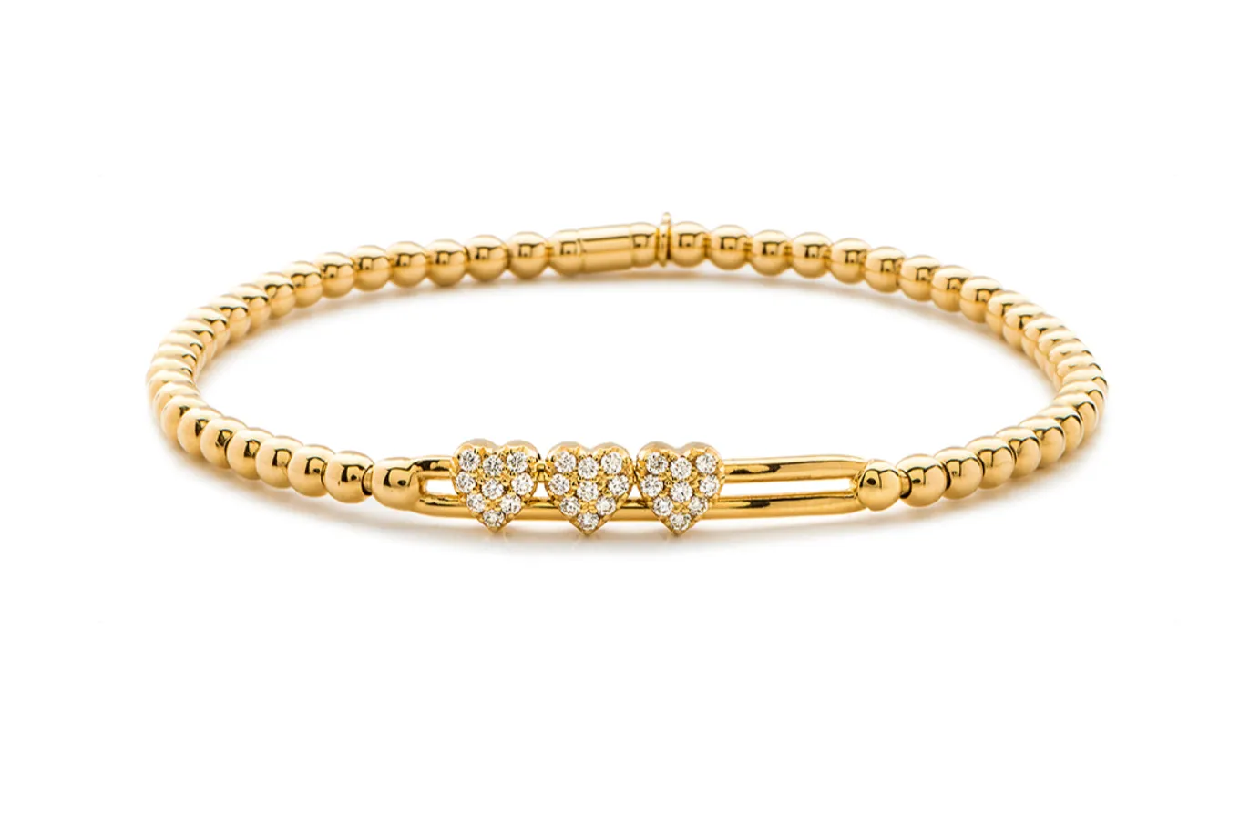Hulchi Belluni Heart Slider Stretch Bracelet (20381)